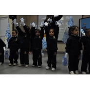 Festejos por el Día de la Bandera con los niños de Jardín